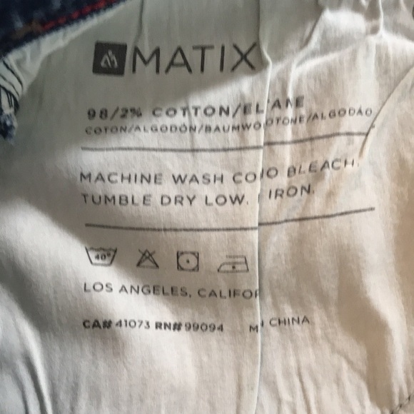 Matix “MJ Gripper” Slim Straight Medium Wash Jeans size 32 - Picture 11 of 12